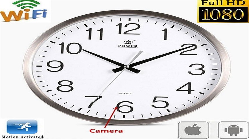 Wall Clock Camera